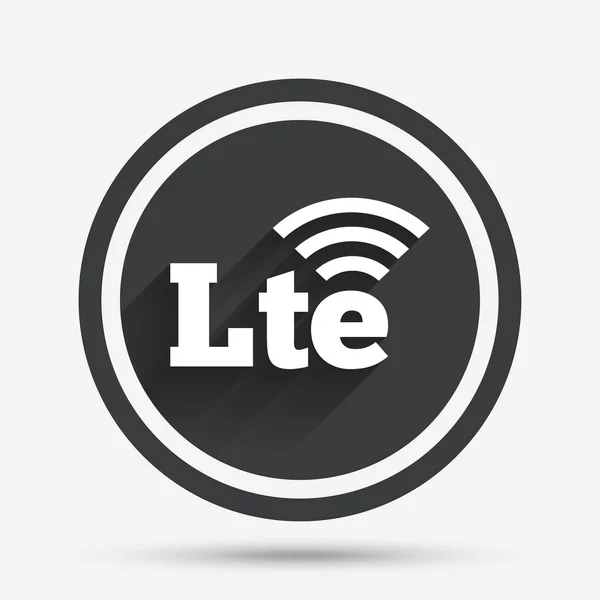 Assinatura 4G LTE. Símbolo de evolução a longo prazo . — Vetor de Stock