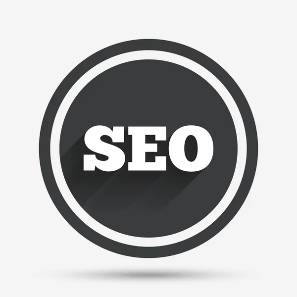 SEO sign icon. Search Engine Optimization symbol. — Stock Vector