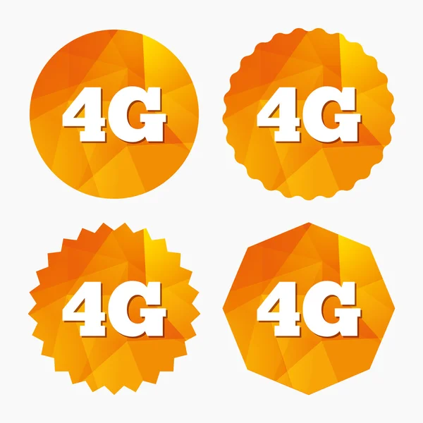 4G sign. Mobile telecommunications technology. — Stock Vector