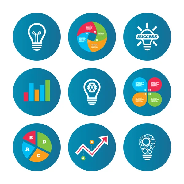 ışık lamba simgeler. enerji tasarrufu sembolleri.