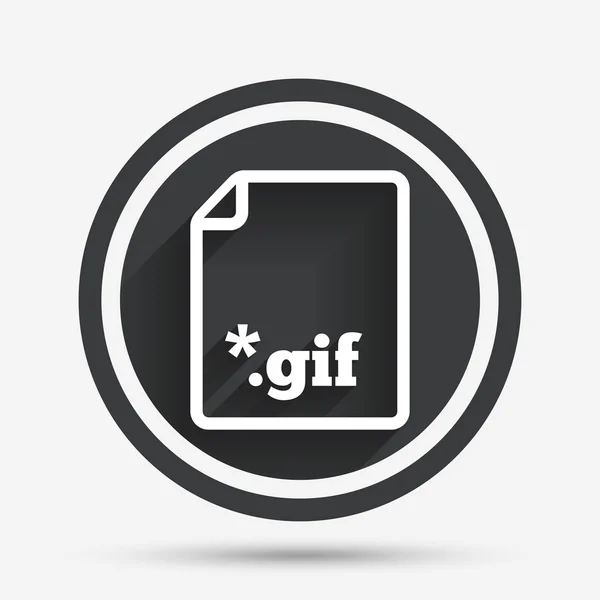 File GIF sign icon. Download image file. — Stock Vector