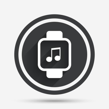 Akıllı izlemek işareti simgesi. Dijital kol saati.