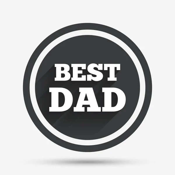 Best father sign icon. Award symbol. — Stock Vector