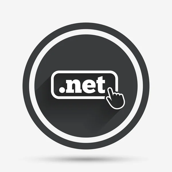 Domain-Netzzeichen-Symbol. Top-Level-Internetdomain. — Stockvektor