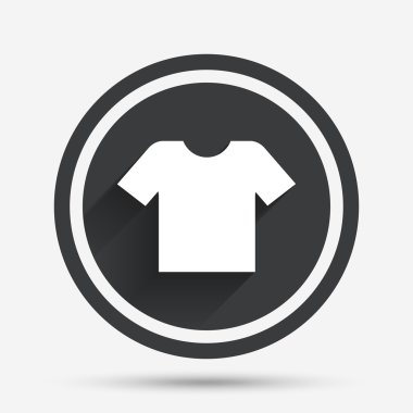 t-shirt işareti simgesi. elbise simgesi.