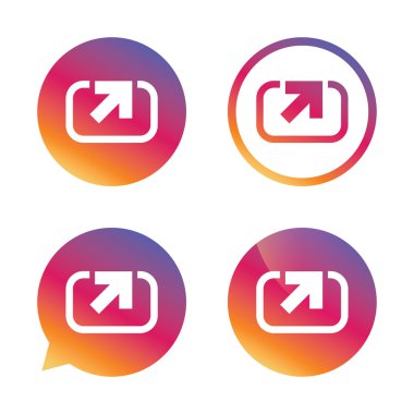 eylem işareti simgesi. sembol payı.