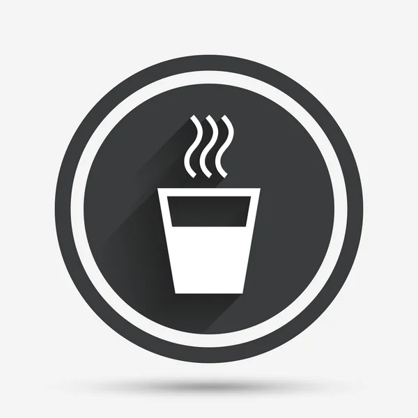 Hot water sign icon. Hot drink symbol. — Stock Vector