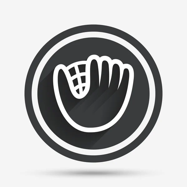 Baseball glove sign icon. Sport symbol. — Stock Vector