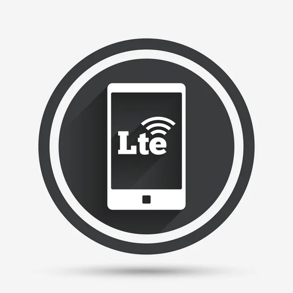 Assinatura 4G LTE. Símbolo de evolução a longo prazo . — Vetor de Stock