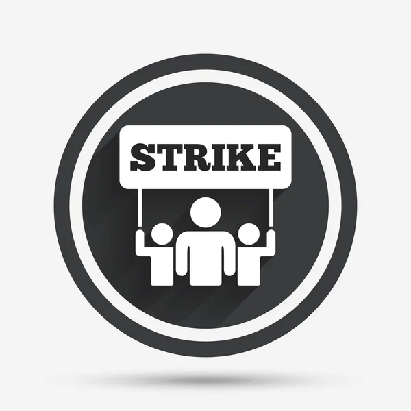 Strike sign icon. Group of people symbol. — Stock Vector