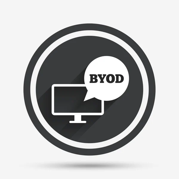 BYOD sign icon. Bring your own device symbol. — Stock Vector