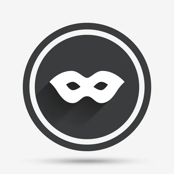 Ikona znak maski. symbol dostęp anonimowy szpieg. — Wektor stockowy