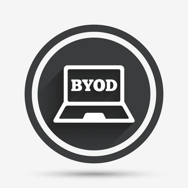 Byod Zeichen Symbol. Ihr eigenes Gerätesymbol mitbringen. — Stockvektor