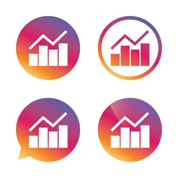 Icono de signo gráfico gráfico gráfico. Diagrama símbolo . — Archivo Imágenes Vectoriales