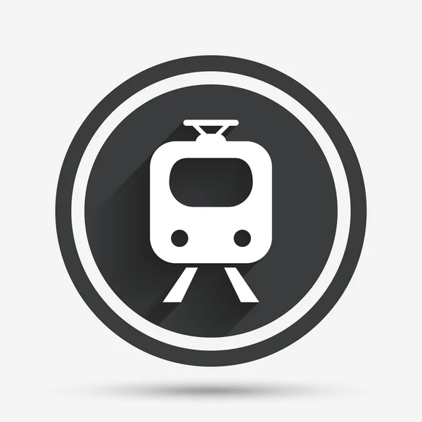 Ikona podepsat metra. vlak, podzemní symbolu. — Stockový vektor