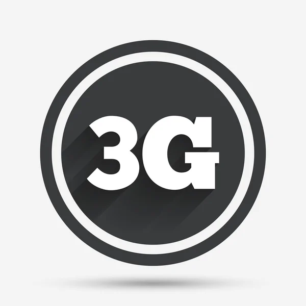 Señal 3G. Tecnología de telecomunicaciones móviles . — Vector de stock