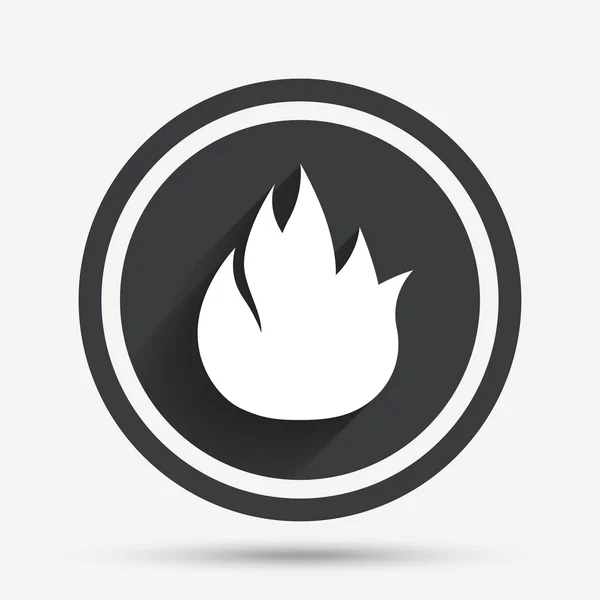 Incendio icona segno di fiamma. Simbolo fuoco . — Vettoriale Stock