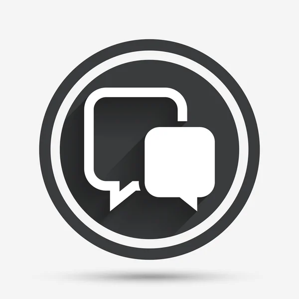 Chat sign icon. Speech bubble symbol. — Stock Vector