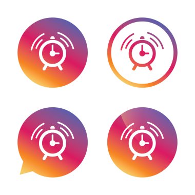 çalar saat işareti simgesi. Alarm sembolü kadar uyan.