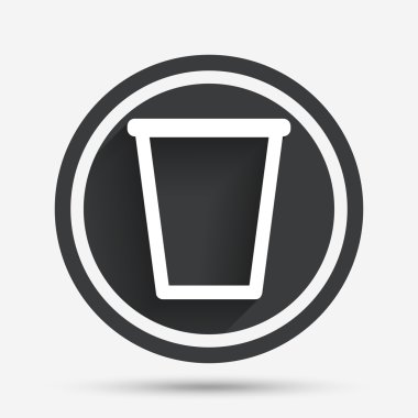 geri dönüşüm kutusu işareti simgesi. çöp kutusu.