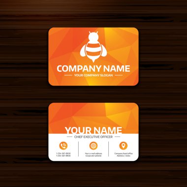 Arı işareti simgesi. Bal arısı veya API'larını sembolü.