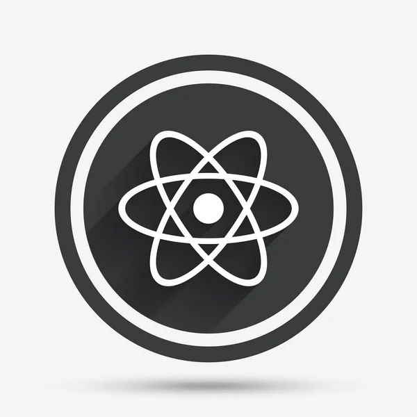 Atomzeichen-Symbol. Atomteil-Symbol. — Stockvektor