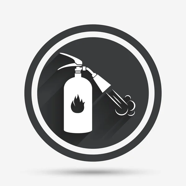 Brandblusser teken pictogram. brand veiligheid symbool. — Stockvector