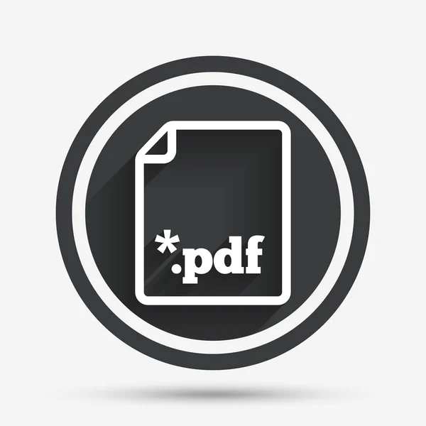 Pdf-Datei Dokument-Symbol. pdf-Taste herunterladen. — Stockvektor