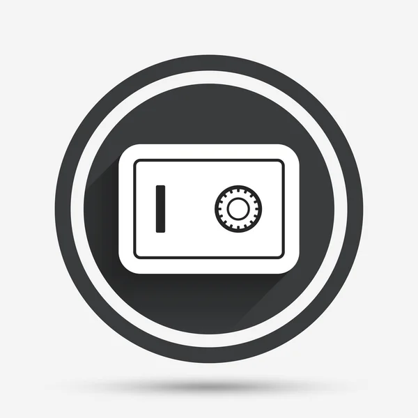Safe sign icon. Deposit lock symbol. — Stock Vector