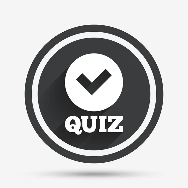 Quiz sign icon. Questions and answers game. — Stock Vector