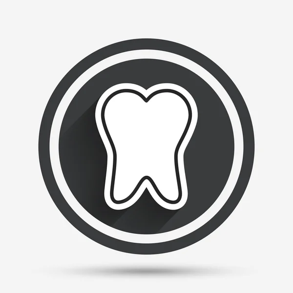 Ikona znak ochrony szkliwa zębów. Opieka stomatologiczna symbol. — Wektor stockowy