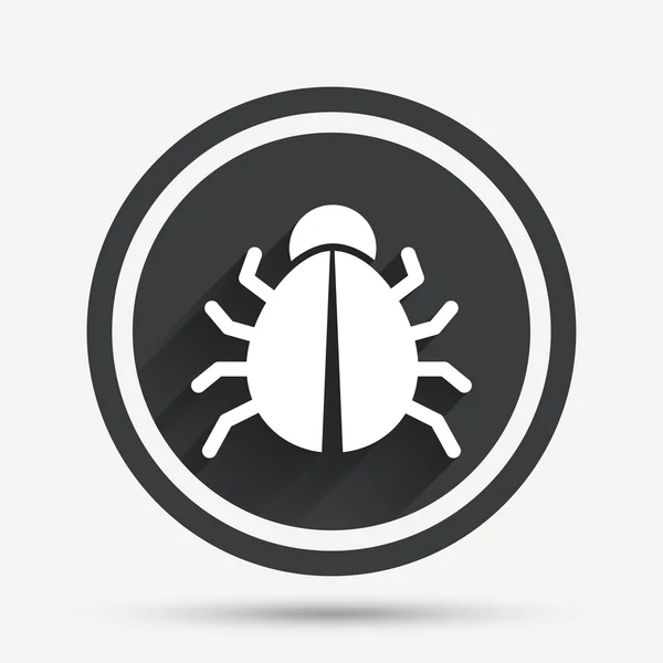 Bug sign icon. — Stock Vector