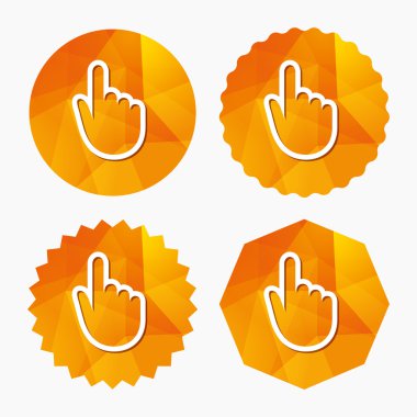 el imleç işareti simgesi. el işaretçi simgesi.