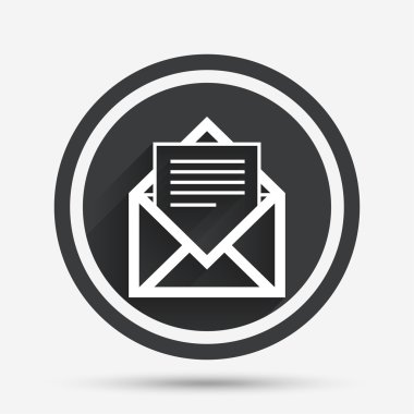 Posta simgesi. Zarf sembolü. İleti işareti.