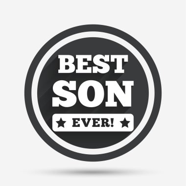 En iyi oğlum hiç oturum simgesi. 