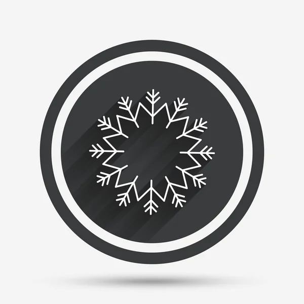 Snowflake artistic sign icon — Stock Vector