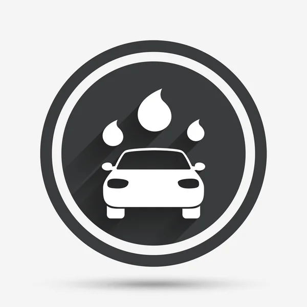 Coche lavado icono signo — Archivo Imágenes Vectoriales