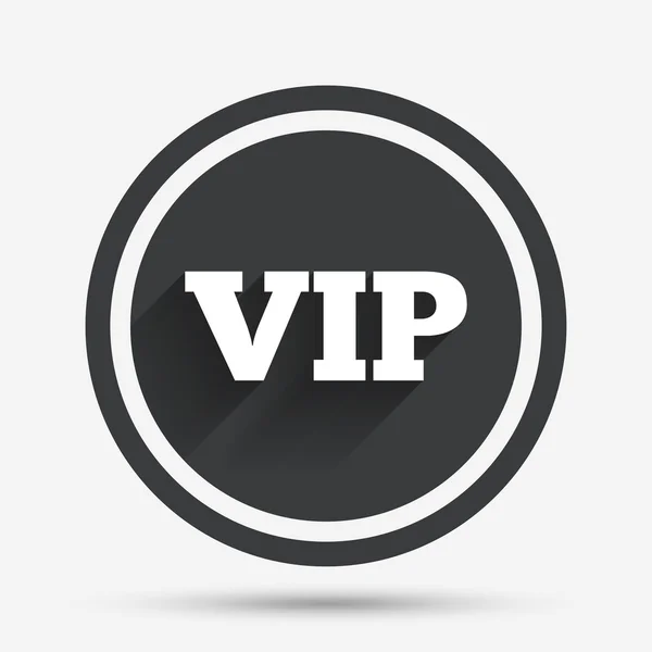 VIP-teken pictogram. — Stockvector