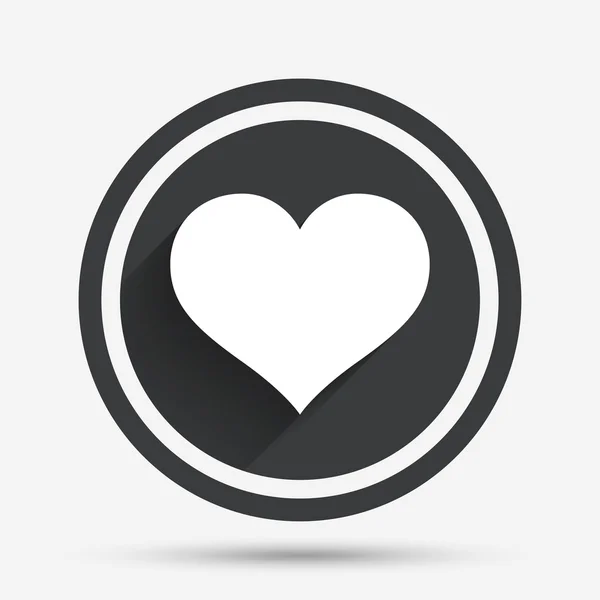 Liefde pictogram. Hart teken symbool. — Stockvector