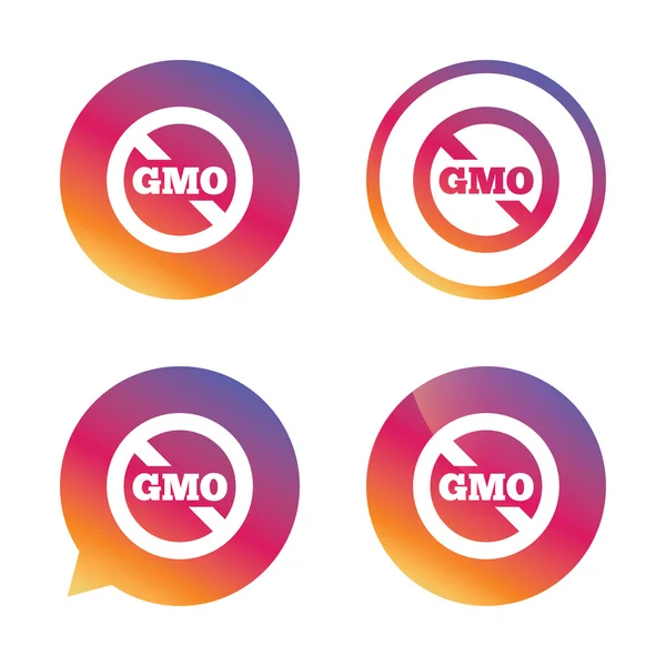 No GMO signs — Stock Vector