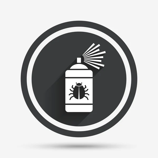 Ícone de sinal de desinfecção de bugs. Símbolo de fumigação . —  Vetores de Stock