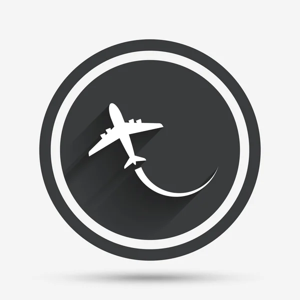 Airplane sign icon. Travel trip symbol. — Stock Vector