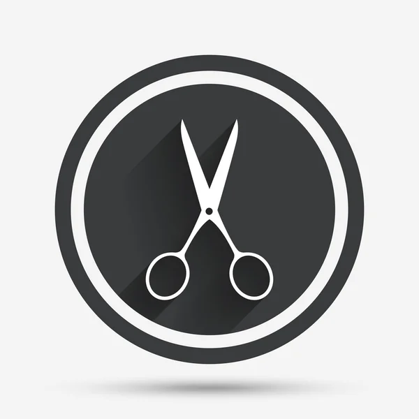 Nożyczki fryzjera znak ikona — Wektor stockowy