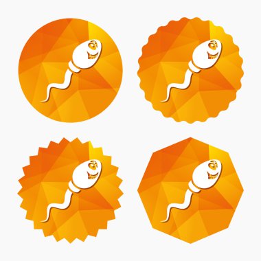 sperm işareti simgesi. Döllenme sembolü.