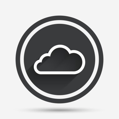 Bulut işareti simgesi.