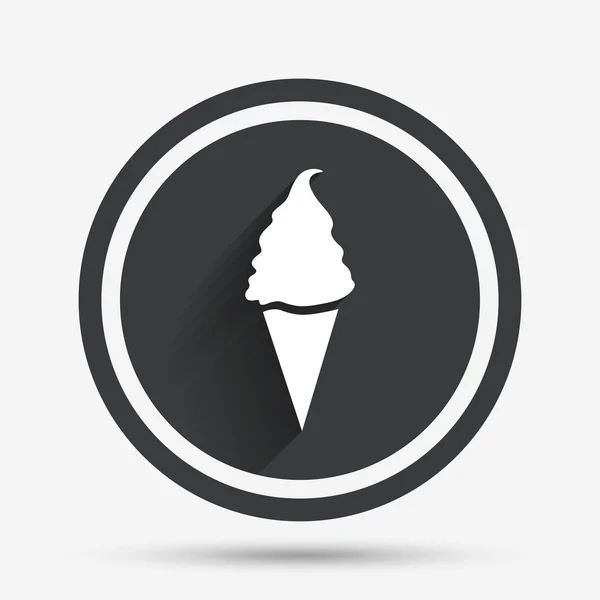 Ice Cream skylt ikon. Söt symbol. — Stock vektor