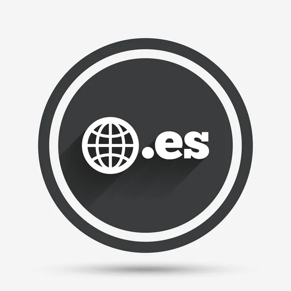 Domain ES sign icon. Top-level internet domain. — Stock Vector