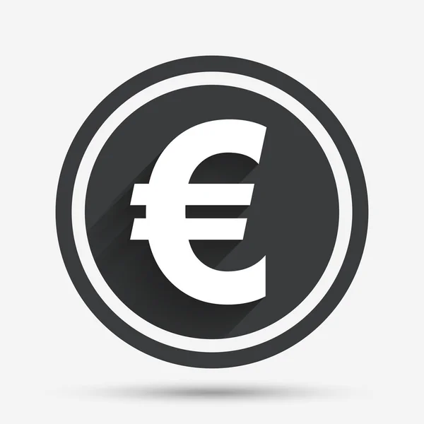 Euro sign icon. EUR currency symbol. — Stock Vector