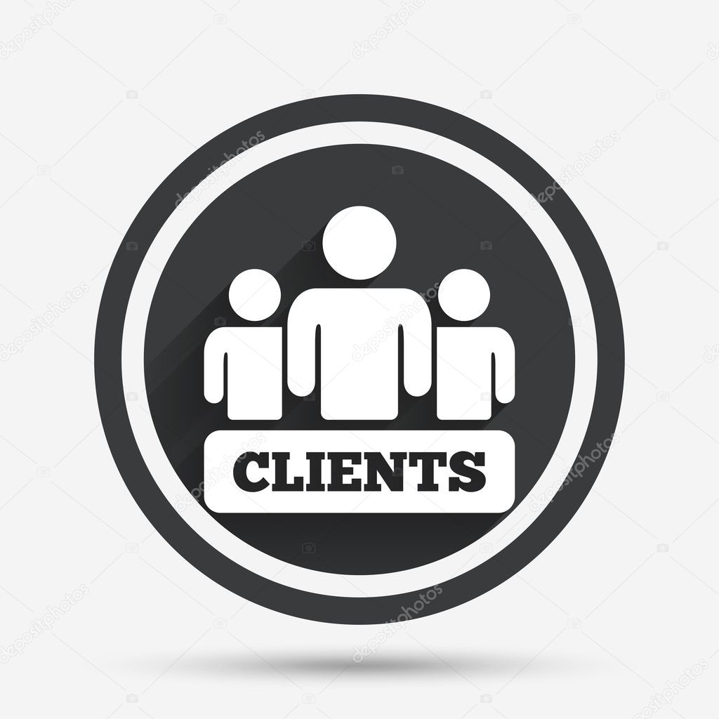 Clients sign icon. 