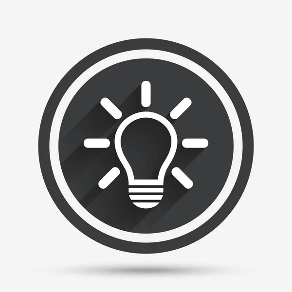 Icono de signo de lámpara luz — Vector de stock